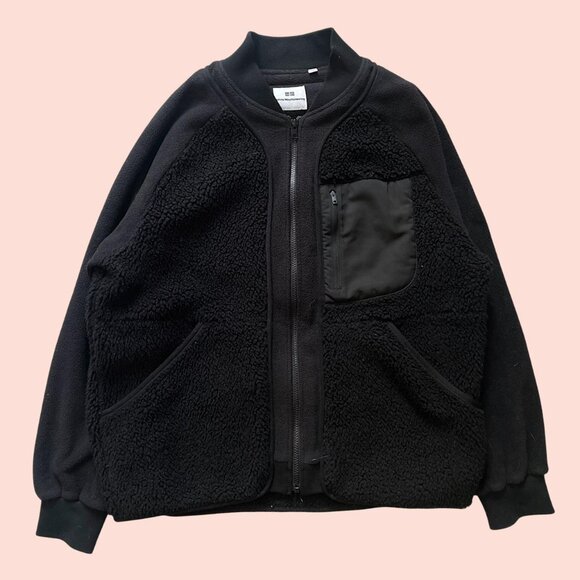 Uniqlo x White Mountaineering Fleece Bomber Jacket - Picture 1 of 7
